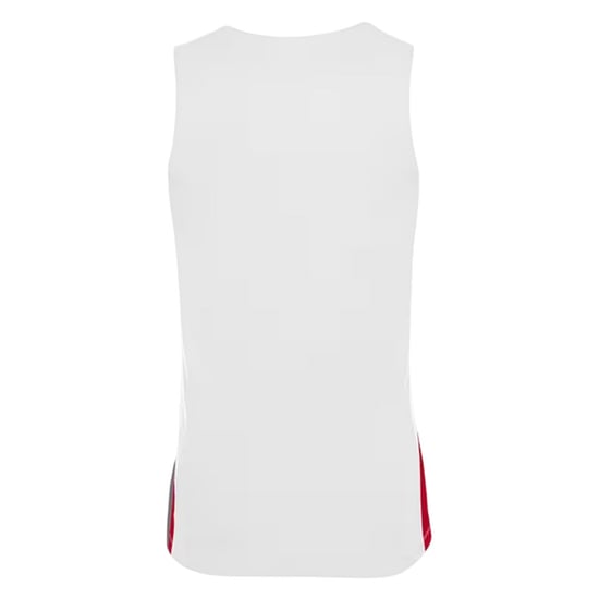 Nike Basketbalshirt voor kinderen met V-hals en zonder mouwen (Wit/Uni-rood) - Image 2
