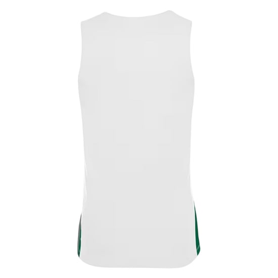 Nike Basketbalshirt voor kinderen met V-hals en zonder mouwen (Wit/Dennengroen) - Image 2