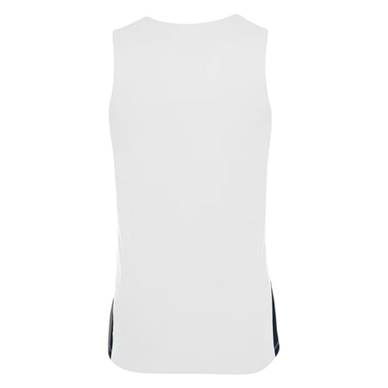 Nike Basketbalshirt voor kinderen met V-hals en zonder mouwen (Wit/Obsidiaanblauw) - Image 2