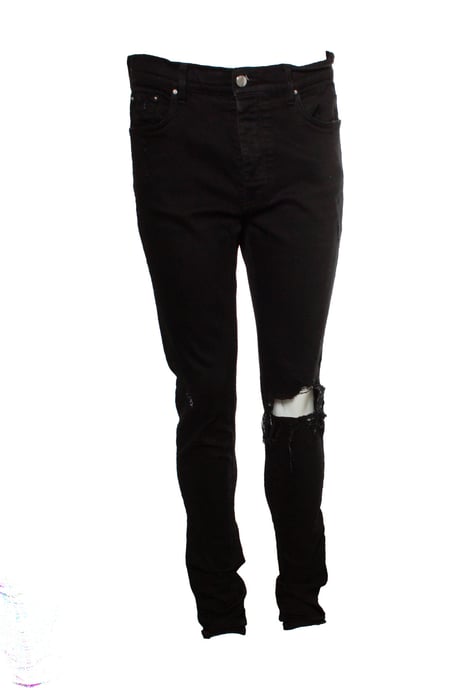 Amiri, Zwarte distressed jeans - Image 1