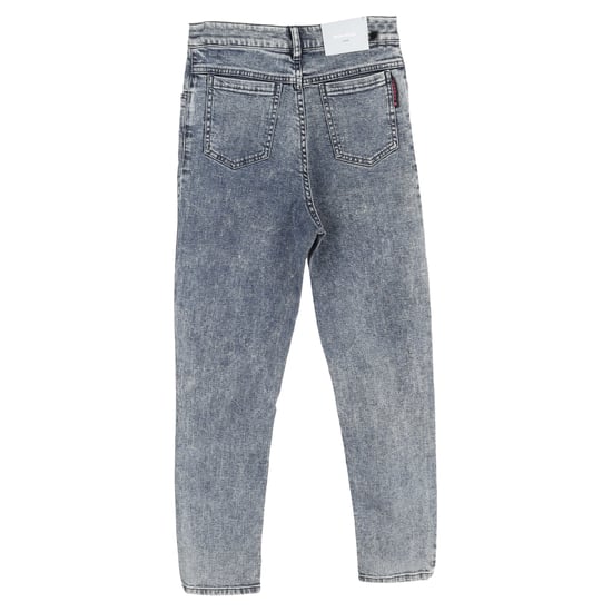 Miu Miu Boyfriend jeans in lichtblauwe katoen met wassing in grijs. - Image 2