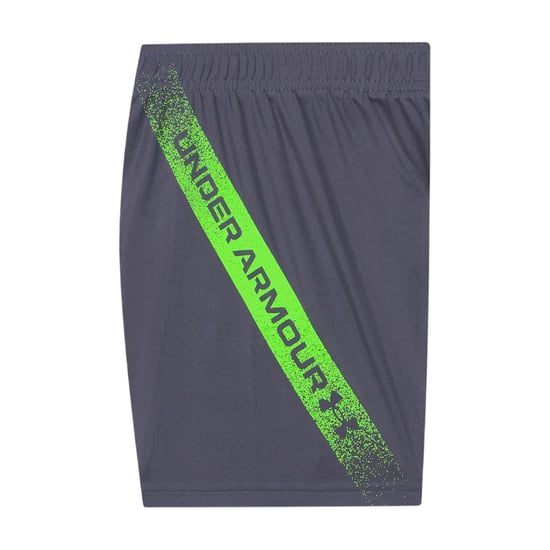 Under Armour Set met T-shirt en korte broek met groot logo voor jongens van Tech (Hyper Groen) - Image 3