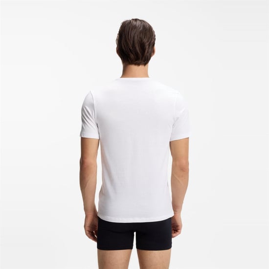 Hugo Effen pyjamashirt voor heren (set van 3) (Wit/blauw/grijs) - Image 3