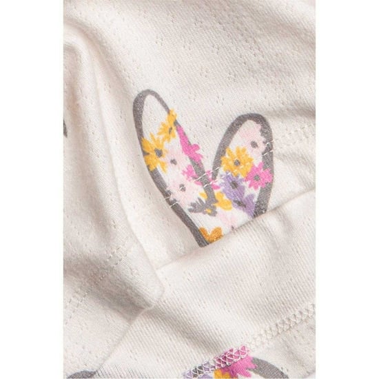 PJ Salvage Dames/Heren Hartjes & Bloemen Loungebroek (Off White) - Image 3