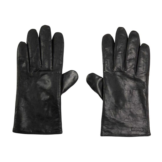 Boss Heren Gioli Lichtgewicht Leren Dagelijkse Handschoenen (Zwart) - Image 3