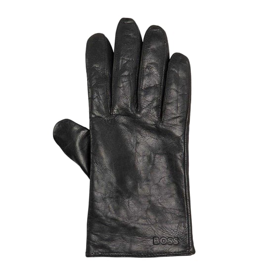 Boss Heren Gioli Leren Handschoenen (Zwart) - Image 1