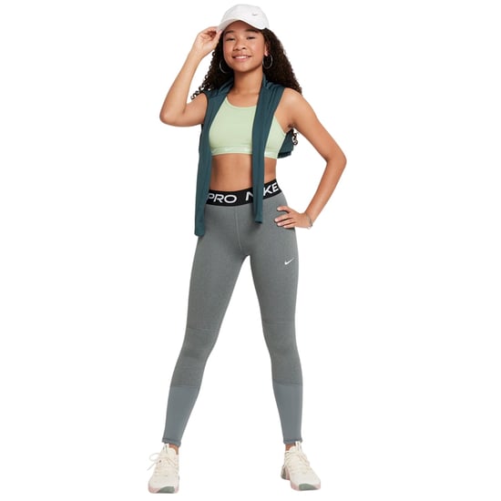 Nike Pro-legging voor meisjes (Carbon Heather) - Image 1