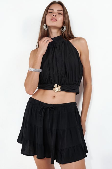 Hoge Taille A-Lijn Mini Rok - Image 2