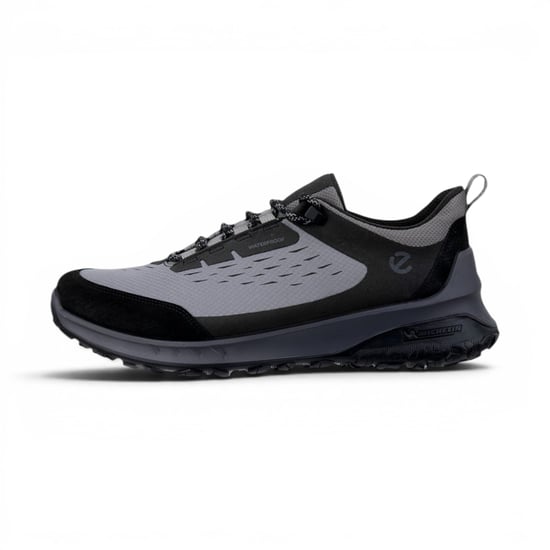 Ecco Zwart Grijs Leren Waterdichte Outdoor Sneaker Schoenen Voor Heren - ULT-TRN - Image 3