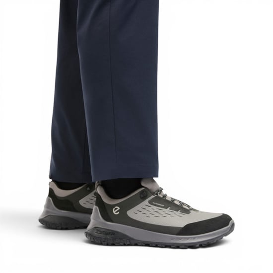 Ecco Zwart Grijs Leren Waterdichte Outdoor Sneaker Schoenen Voor Heren - ULT-TRN - Image 6