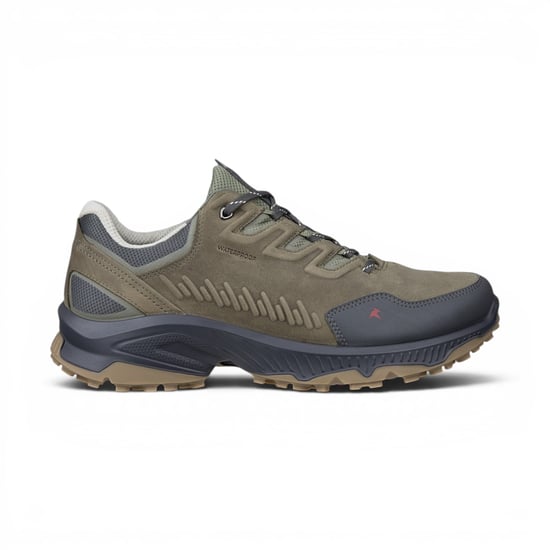 Ecco Mannen Groene Leren Waterdichte Wandeltrainer Sneaker Schoenen - Receptor XP - Image 1