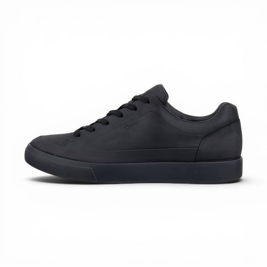 Ecco Zwarte Leren Waterdichte Sneaker Sneakers Schoenen voor Mannen - Soft 10 - Image 3