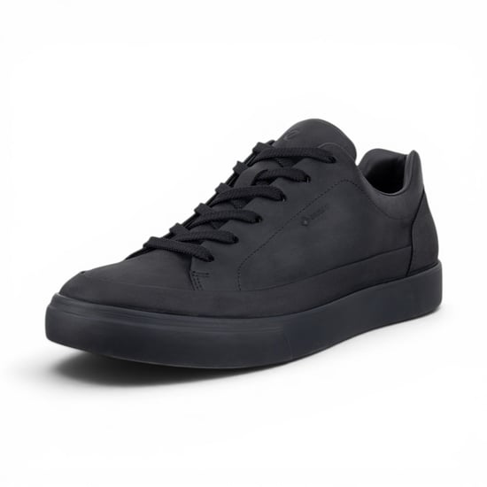 Ecco Zwarte Leren Waterdichte Sneaker Sneakers Schoenen voor Mannen - Soft 10 - Image 5