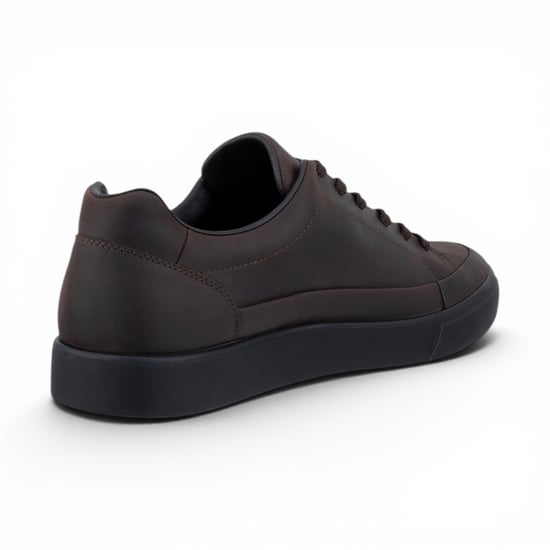 Ecco Bruine Leren Waterdichte Trainer Sneaker Schoenen - Soft 10 - Image 6