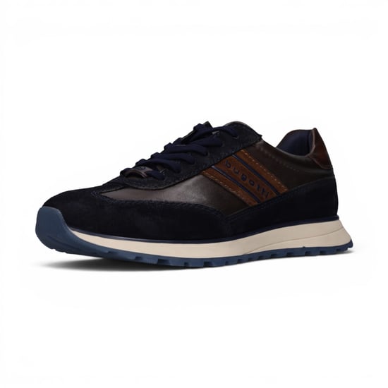 Bugatti Marineblauwe Leren Veterschoenen Sneaker Schoenen voor Heren - Timon - Image 4