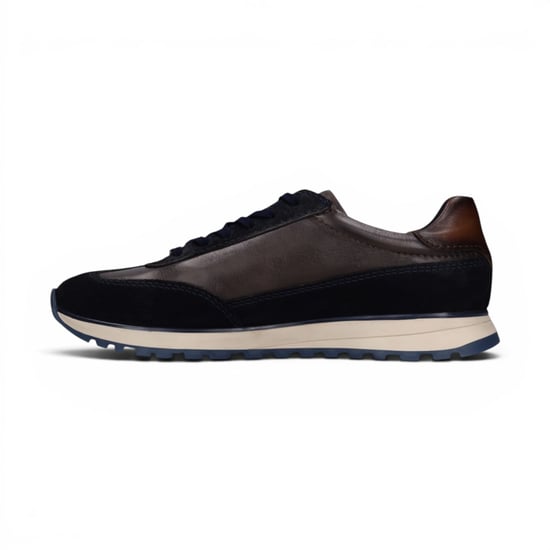 Bugatti Marineblauwe Leren Veterschoenen Sneaker Schoenen voor Heren - Timon - Image 5