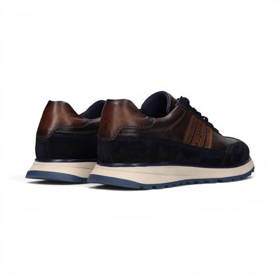 Bugatti Marineblauwe Leren Veterschoenen Sneaker Schoenen voor Heren - Timon - Image 6