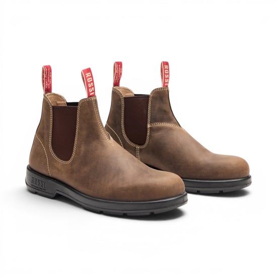 Rossi 404 Mocha bruine leren Outdoor Chelsea Laarzen - Spinifex - Image 3