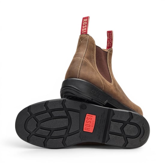Rossi 404 Mocha bruine leren Outdoor Chelsea Laarzen - Spinifex - Image 5