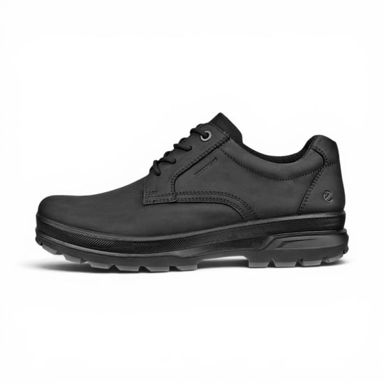 Ecco Zwarte Leren Waterdichte Casual Schoenen voor Heren - Rugged Track 25 - Image 3