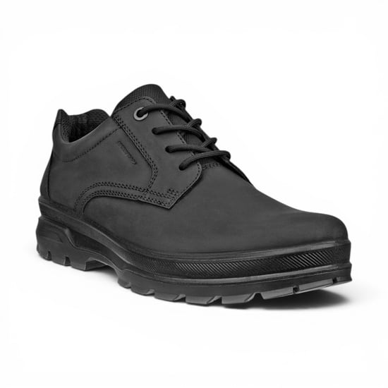 Ecco Zwarte Leren Waterdichte Casual Schoenen voor Heren - Rugged Track 25 - Image 4