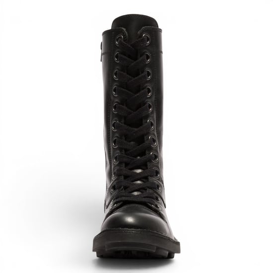 Fly London Women's Black Leather Strike-Up Combat Ankle Boots - NOLE176 - Image 3
