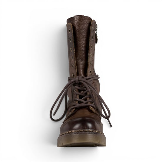 Windsorsmith Dames bruine leren veterschoenen - pauze - Image 4