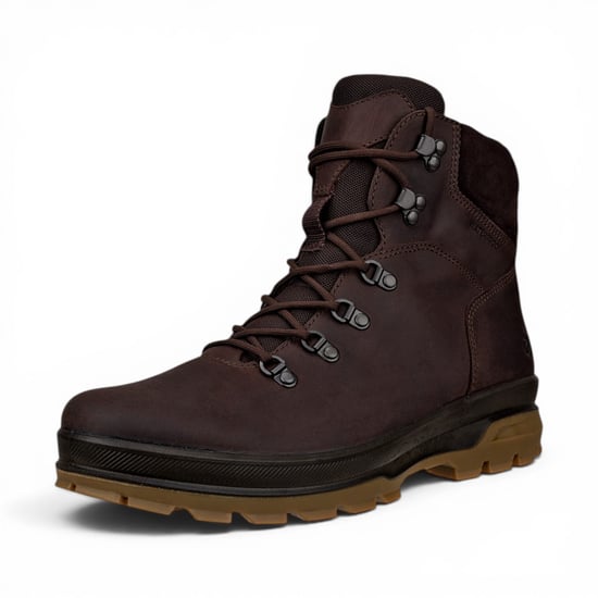 Ecco Bruine Leren Waterdichte Veterschoenen Voor Heren - Rugged Track 25 - Image 5