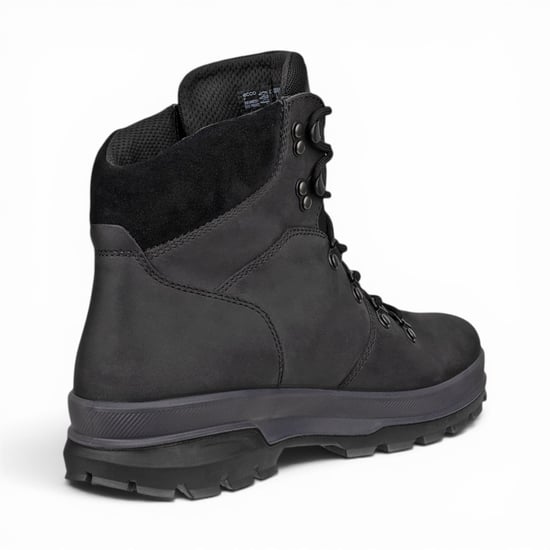 Ecco Zwarte Leren Waterdichte Veterschoenen Voor Heren - Rugged Track 25 - Image 6