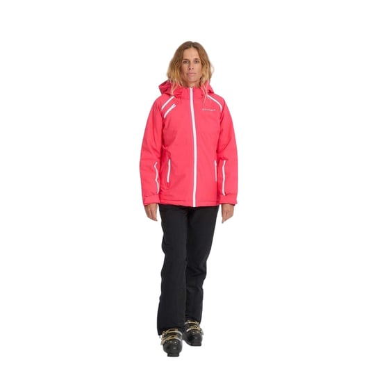 Spyder Dames-skijas met capuchon en patroon, standaard pasvorm (Prisma Roze) - Image 1