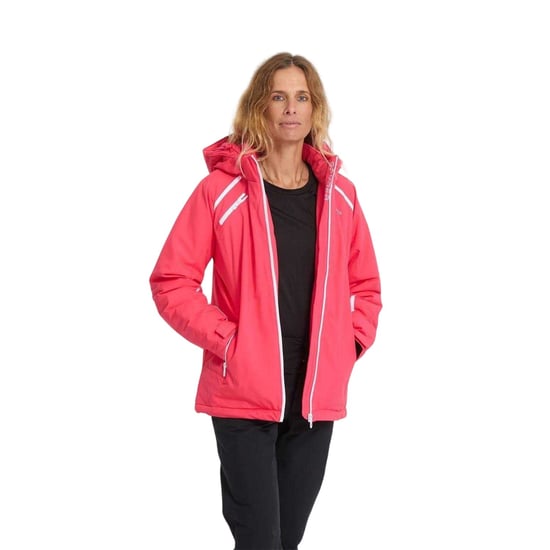 Spyder Dames-skijas met capuchon en patroon, standaard pasvorm (Prisma Roze) - Image 4