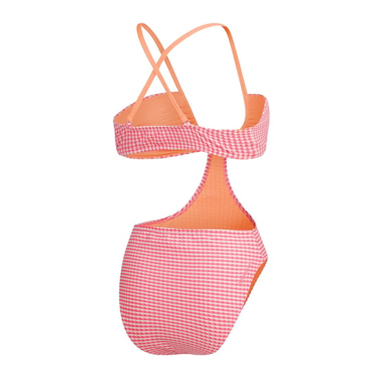 Speedo Dames Gingham Eénstuk Zwemoutfit (Lichtroze) - Image 2