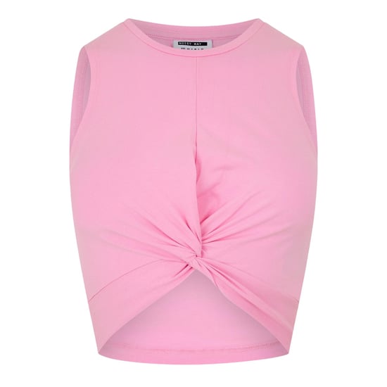 Noisy May Geknoopte mouwloze crop top voor dames (Bonbon) - Image 1