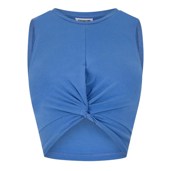 Noisy May Geknoopte mouwloze crop top voor dames (Nederlands Blauw) - Image 1