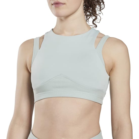 Reebok Sportbeha met meerdere lagen voor dames (Studio-model) (Blauw) - Image 3