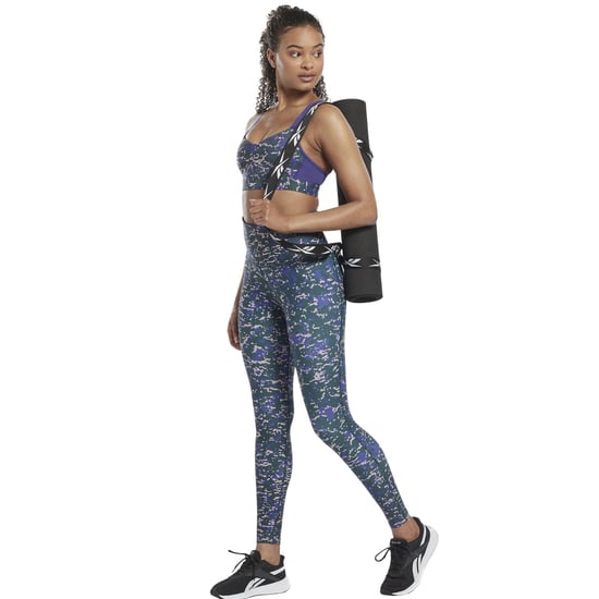 Reebok Sportbeha voor dames met 'Lux Camouflage'-motief, medium ondersteuning (Bosgroen) - Image 1