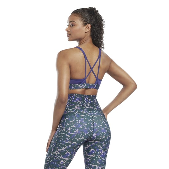 Reebok Sportbeha voor dames met 'Lux Camouflage'-motief, medium ondersteuning (Bosgroen) - Image 3