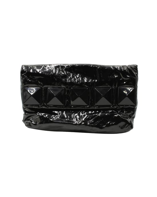 Marc Jacobs clutch met studs in zwart lakleer - Image 1