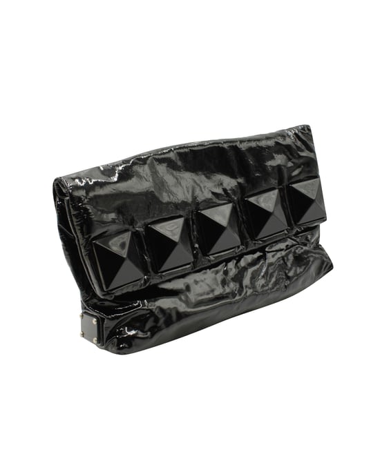 Marc Jacobs clutch met studs in zwart lakleer - Image 2