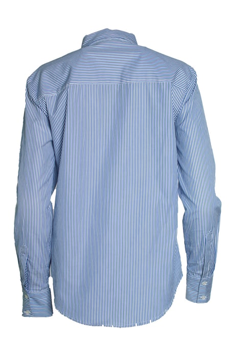 Anine Bing, gestreept shirt in blauw en wit - Image 2
