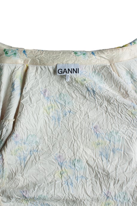 Ganni, floral crinkled blouse - Image 5