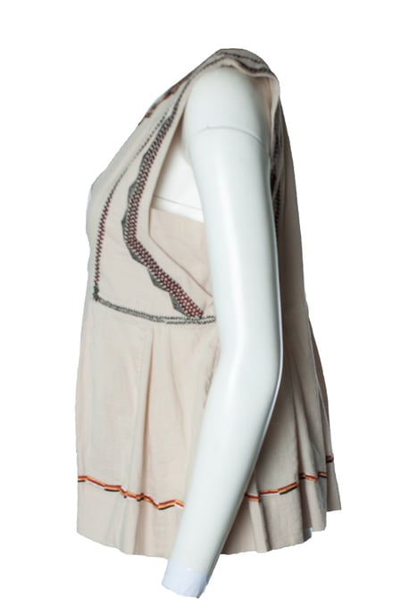 Isabel Marant Etoile, embroidered beige top - Image 2