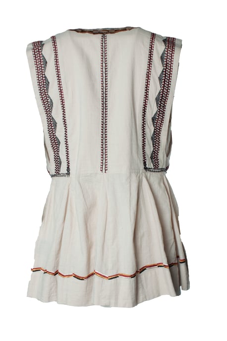 Isabel Marant Etoile, embroidered beige top - Image 3