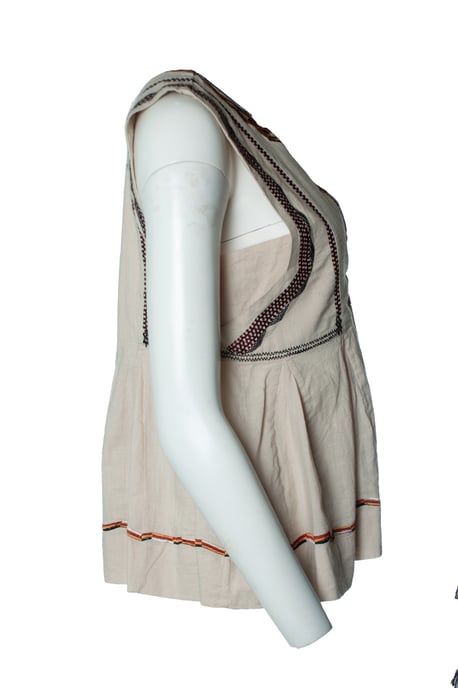 Isabel Marant Etoile, embroidered beige top - Image 4