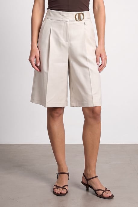 Hoge Taille Wijde Pantalon Shorts - Image 1