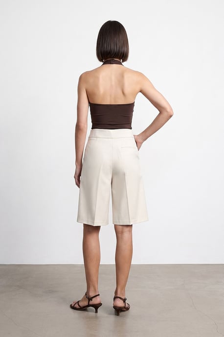 Hoge Taille Wijde Pantalon Shorts - Image 3