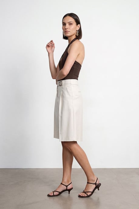 Hoge Taille Wijde Pantalon Shorts - Image 4