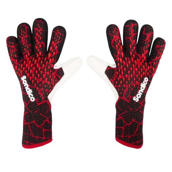 Sondico Volwassen unisex Blaze keepershandschoenen (Zwart, Rood) - Image 1