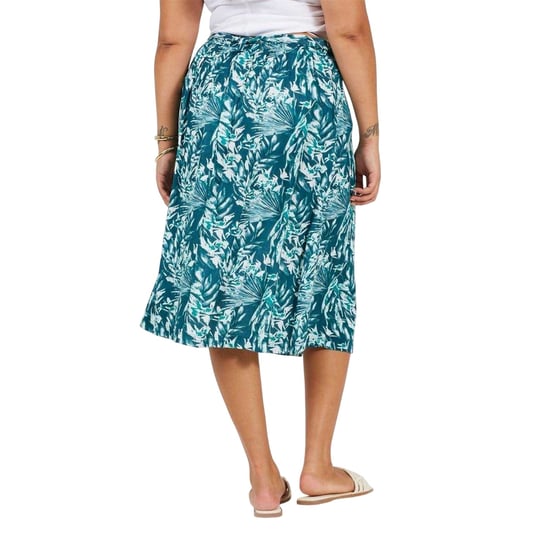 Brave Soul Midi-rok voor dames in de maat Tropical Plus (Groen blad) - Image 3