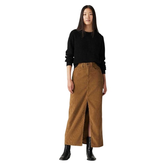 Levis Denim maxi-rok met hoge taille voor dames (Hermelijn) - Image 3